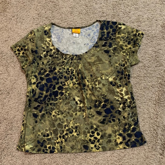Ruby Rd. Short Sleeve Blouse XL - Picture 1 of 5